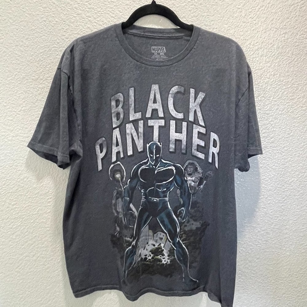 Marvel Comic Black Panther Graphic T-Shirt Short Sleeve XL